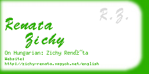 renata zichy business card